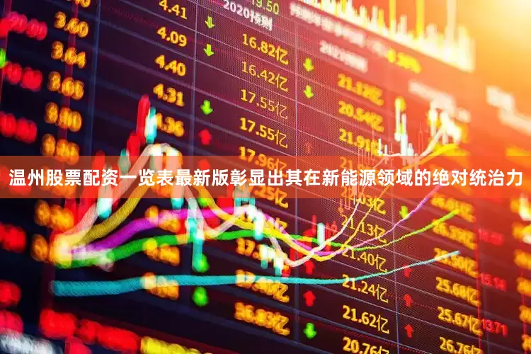 温州股票配资一览表最新版彰显出其在新能源领域的绝对统治力